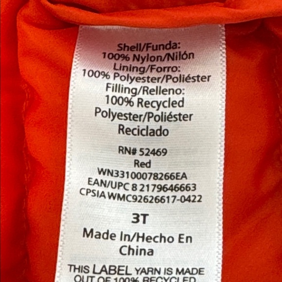 🌟3/$15🌟. NWOT Wonder Nation Puffer Coat. Size 3T - Picture 5 of 10